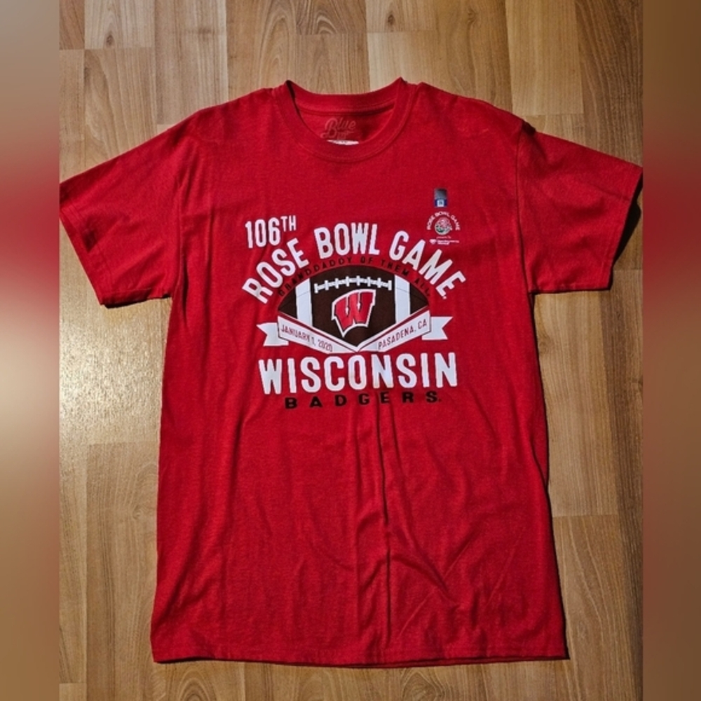 2020 Wisconsin‎ Badgers Rose Bowl T-Shirt | Womens Size Large, Football NWOT